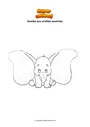 Coloriage Dumbo aux oreilles ouvertes