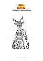 Coloriage Fortnite outift Red Nosed Raider