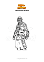Coloriage Fortnite point patroller