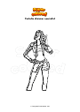 Coloriage Fortnite shimmer specialist