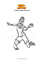 Coloriage Fortnite zombie soccer 14