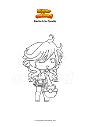 Coloriage Gacha Life Candie