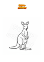 Coloriage Kangourou