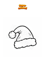 Coloriage Le chapeau du Père Noël