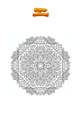 Coloriage Mandala Zentangle Indien 250