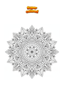 Coloriage Mandala Zentangle Indien 415