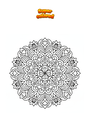 Coloriage Mandala Zentangle Indien 445