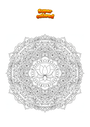 Coloriage Mandala Zentangle Indien 60