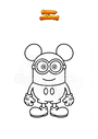Coloriage Mickey Mouse Minion