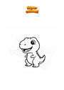 Coloriage Mini T-Rex