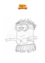 Coloriage Minion hawaïen