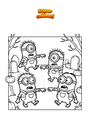 Coloriage Minions Zombie