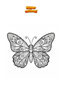 Coloriage Papillon Mandala Zentangle