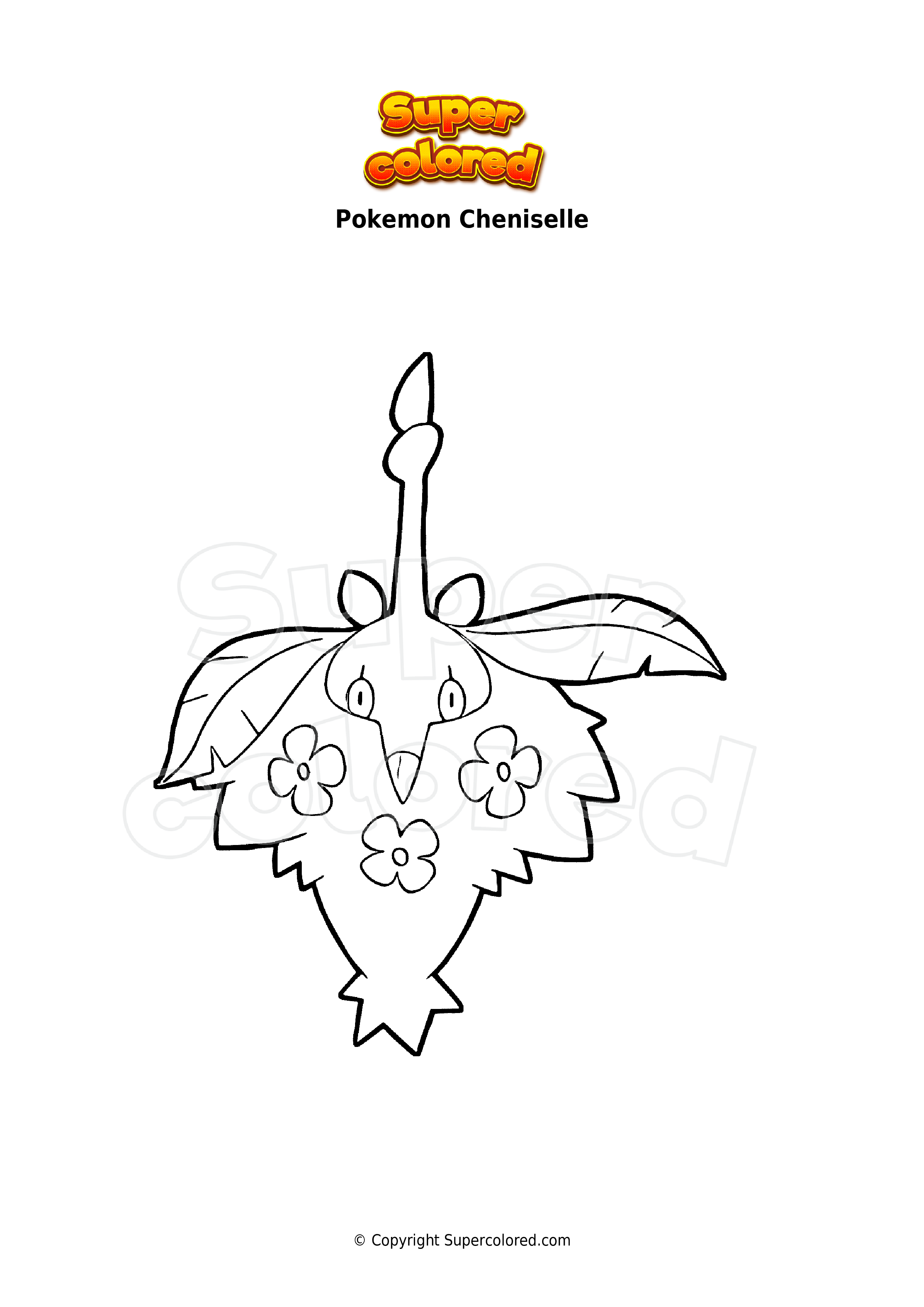 Coloriage Pokémon Chenipote