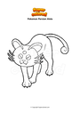 Coloriage Pokemon Persian Alola