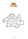 Coloriage Pokemon Rhinastoc