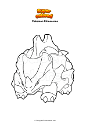 Coloriage Pokemon Rhinocorne
