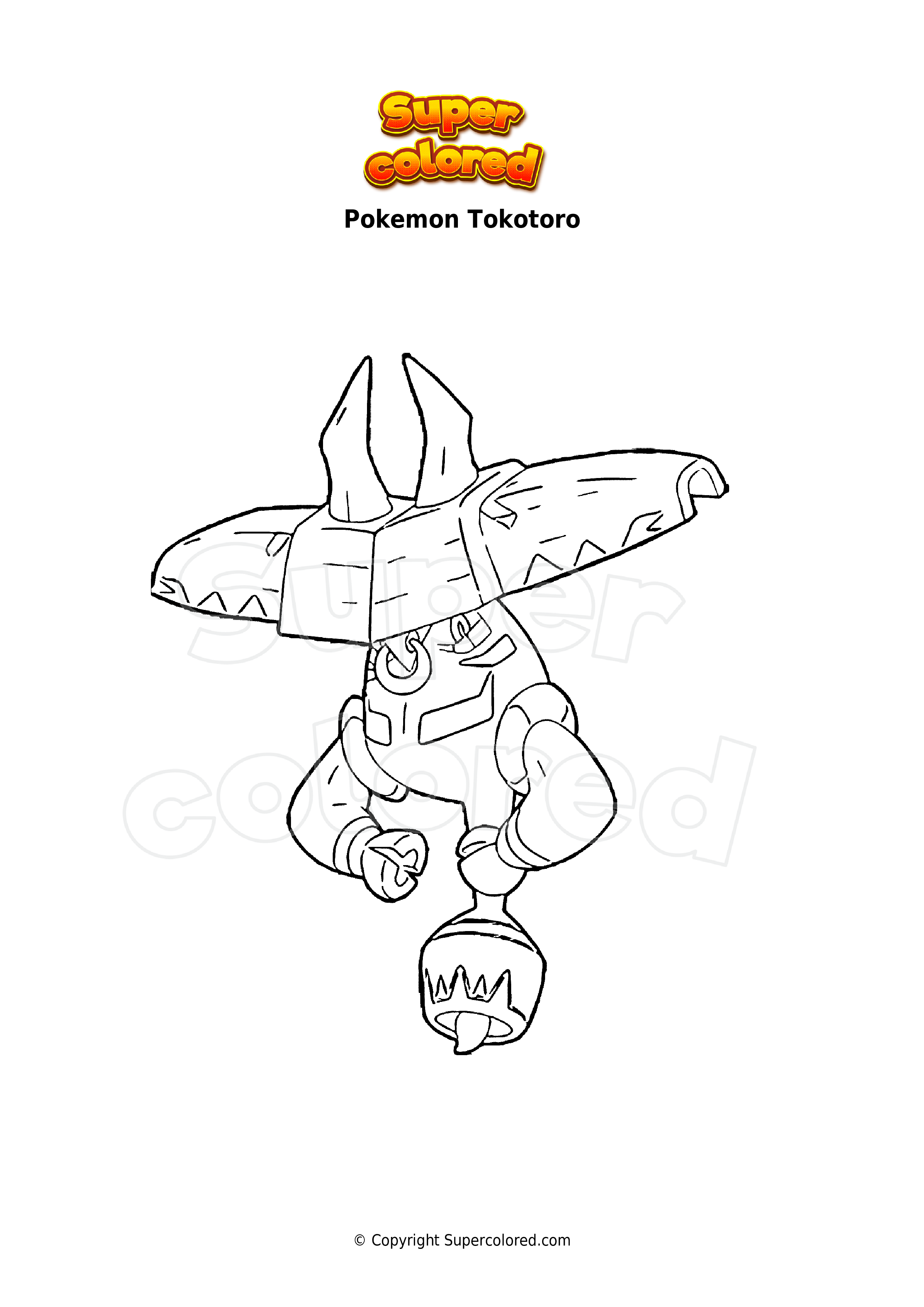 Coloriage Pokemon Tokotoro