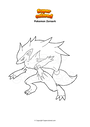 Coloriage Pokemon Zoroark