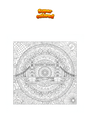 Coloriage Pont de Londres Mandala Zentangle