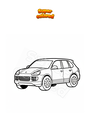Coloriage Porsche Cayenne
