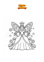 Coloriage Reine fée