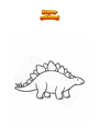 Coloriage Stégosaure