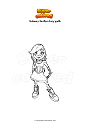 Coloriage Subway Surfers lucy goth