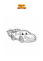 Coloriage Supercar enflammé