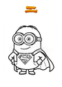 Coloriage Superman Minion