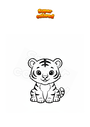 Coloriage Tigre