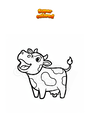 Coloriage Vache mugit