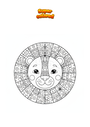 Coloriage Visage de lion Mandala Zentangle
