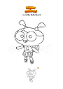 Coloring page  Lu & the Bally Bunch