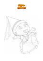 Coloring page Agnes with unicorn in Despicable Me