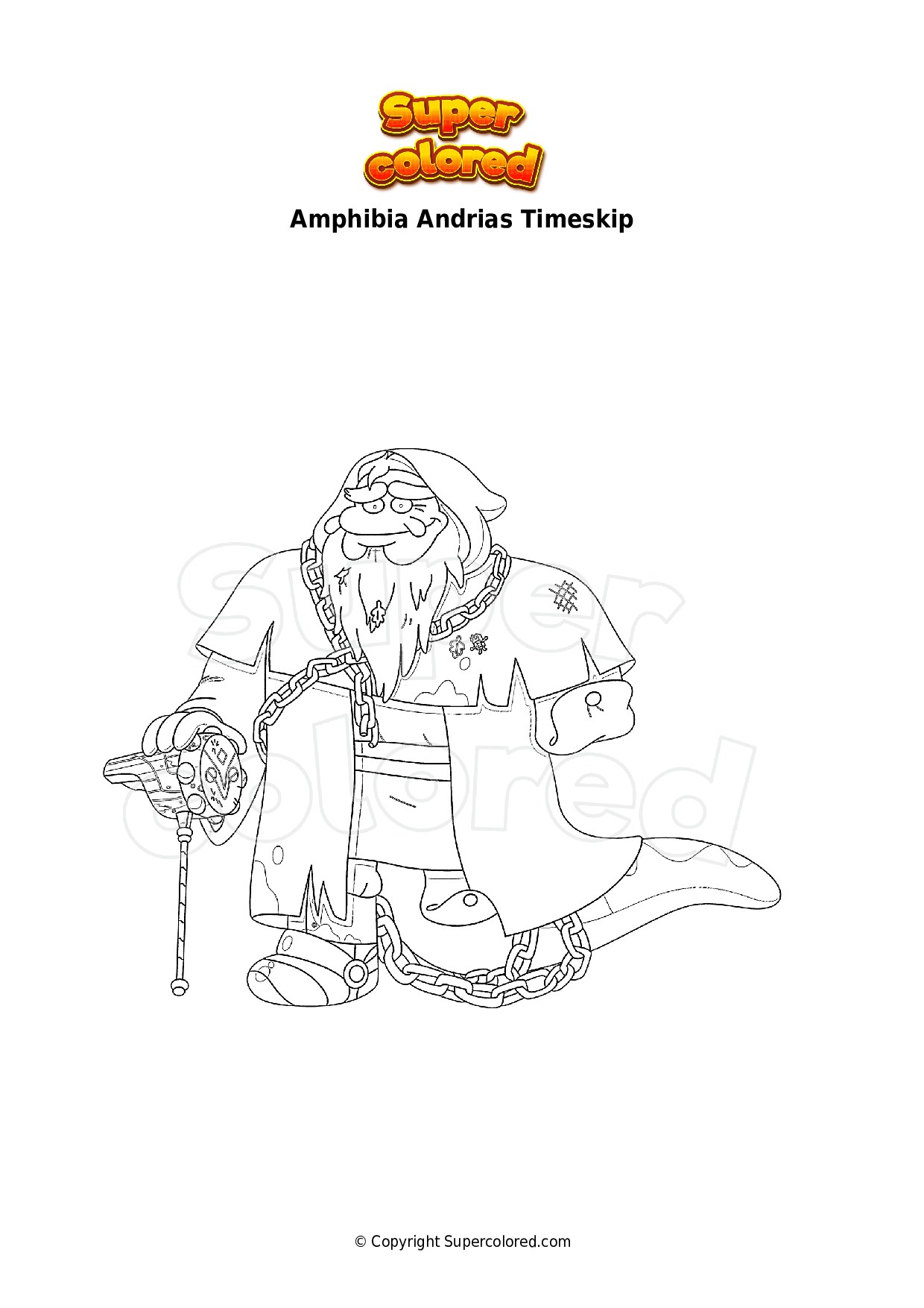 Coloring Page Amphibia Jenny Supercolored