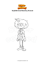 Coloring page Amphibia Anne Boonchuy Armored