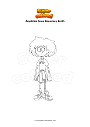Coloring page Amphibia Anne Boonchuy Earth