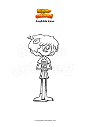 Coloring page Amphibia Anne