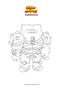 Coloring page Amphibia Brian