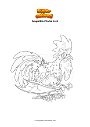 Coloring page Amphibia Chicka Lisk