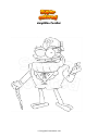 Coloring page Amphibia Curator