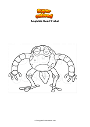 Coloring page Amphibia Dwarf Frobot