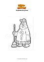 Coloring page Amphibia Frog Soos