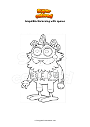 Coloring page Amphibia Horaceing with spores