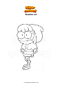 Coloring page Amphibia Leif