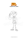 Coloring page Amphibia Marcy Earth