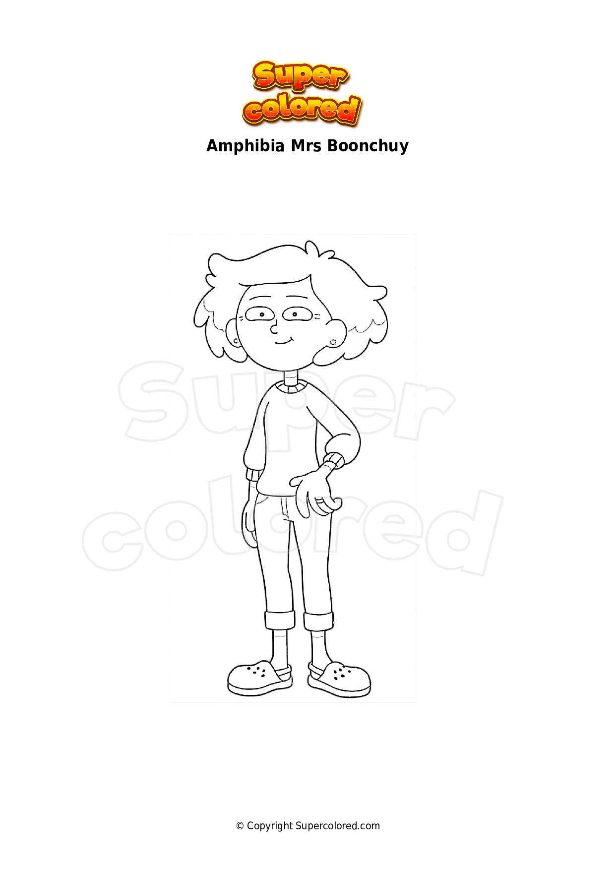 Coloring Page Amphibia Jacinda Supercolored