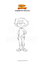 Coloring page Amphibia Mrs Boonchuy