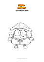 Coloring page Amphibia Polly Outfit